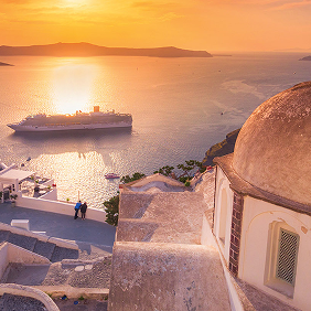 Aerial view of cruise