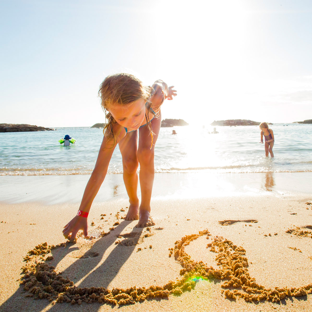 child on beach